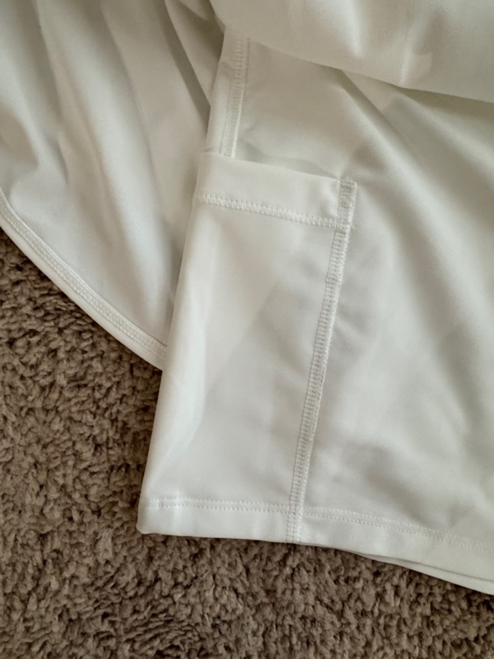 Old Navy White Athletic Skirt with built in shorts - Picture 4 of 6